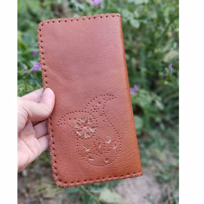 کیف پول چرم دستدوز 