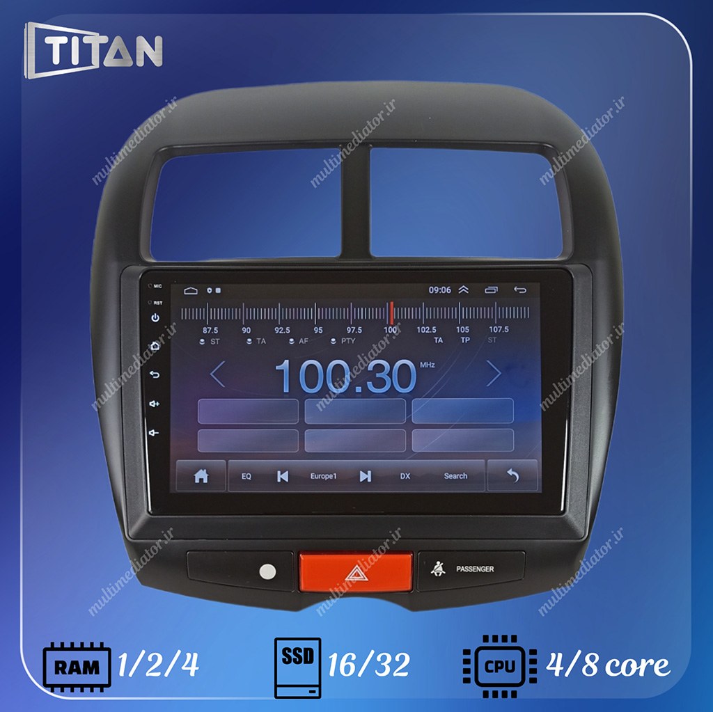 مانیتور اندروید میتسوبیشی (ASX) تیتان با گارانتی یکساله