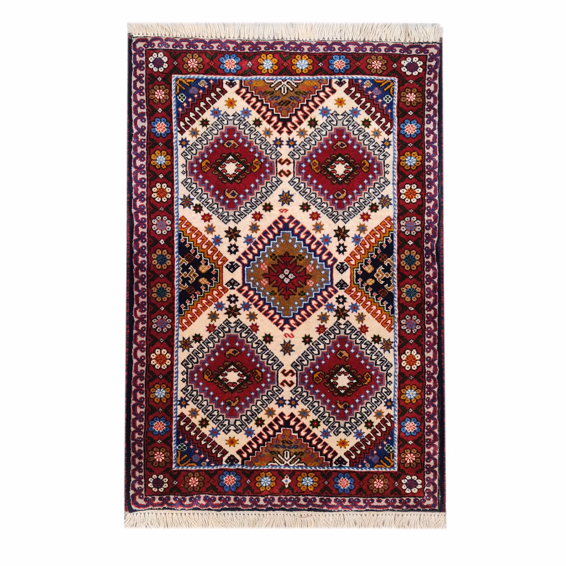 فرش دستبافت یک متری مدل یلمه کد 17