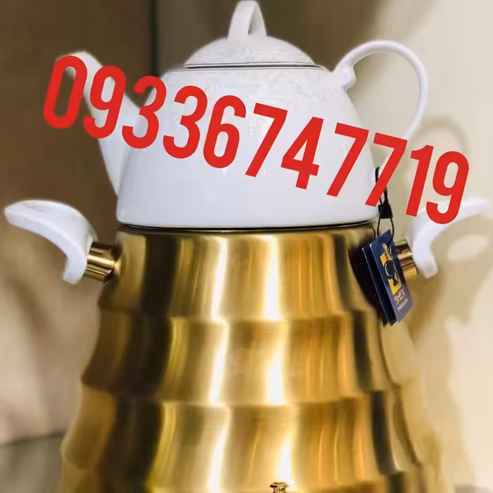 تولیدی کتری قوری  طلایی راه راه ساخت شرکت تولیدی کتری قوری استیل فراهانی  تولید کننده برتر کتری و قوری استیل در ایران