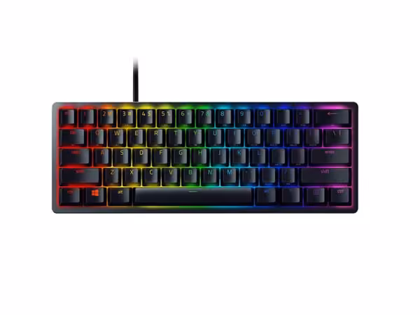 کیبورد گیمینگ باسیم ریزر مدل Huntsman Mini Purple Switch