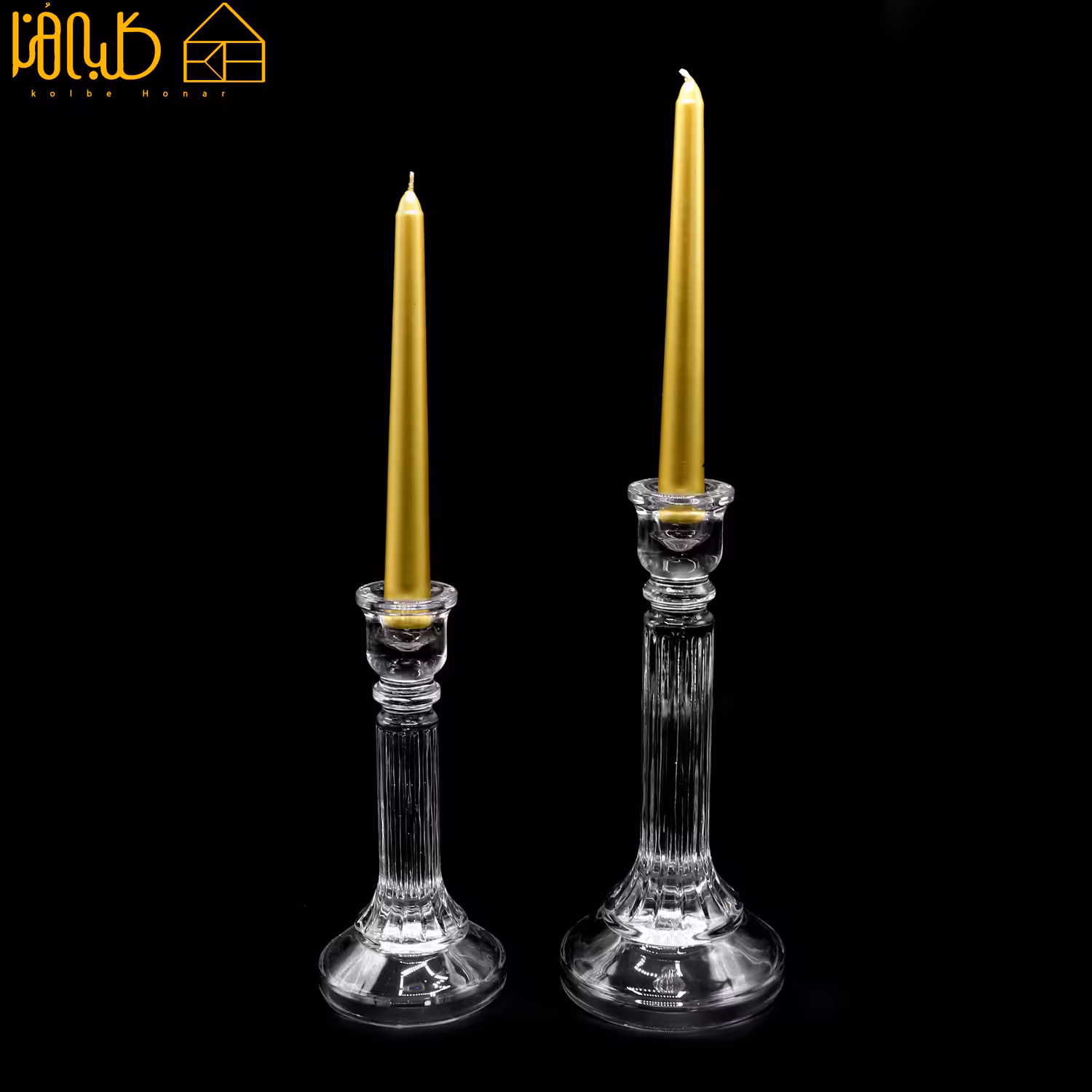 جاشمعی شیشه ای پایه بزرگ