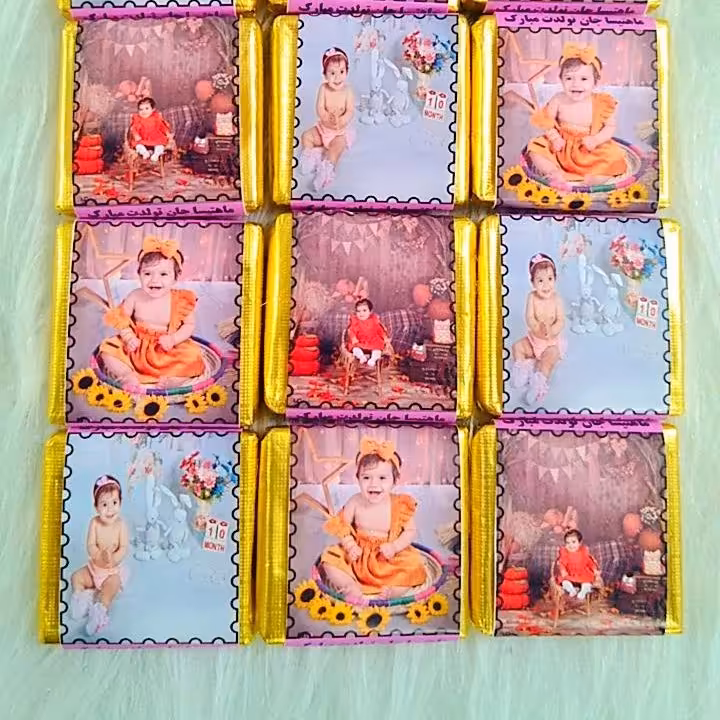 شکلات پذیرایی با چاپ عکس دلخواه