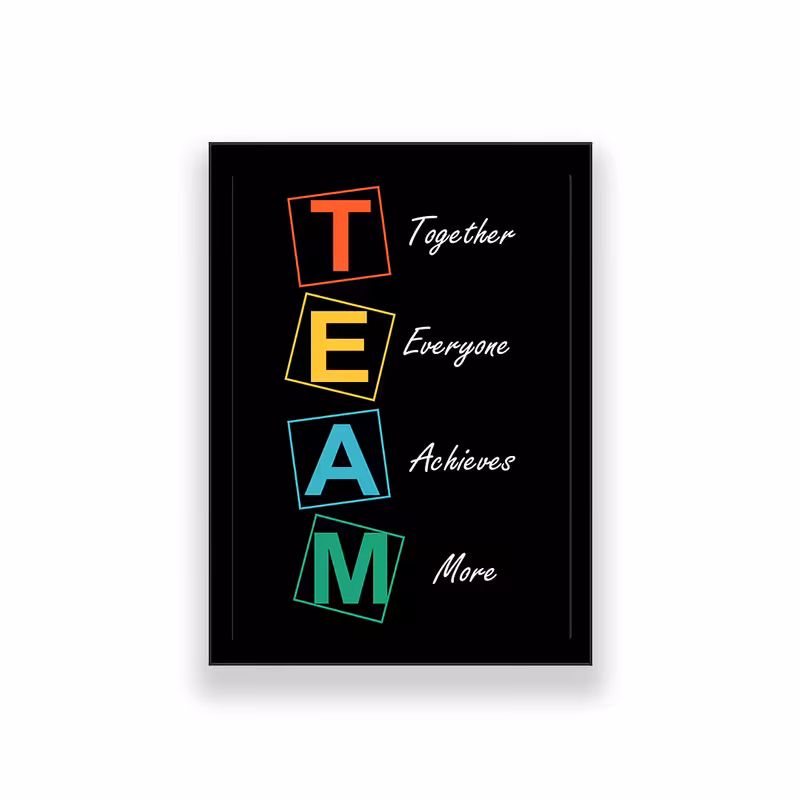 تابلو طرح انگیزشی TEAM 