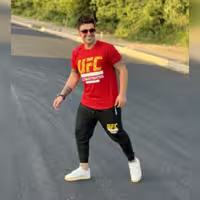 ست تیشرت و اسلش UFC قرمز سایز L و XL