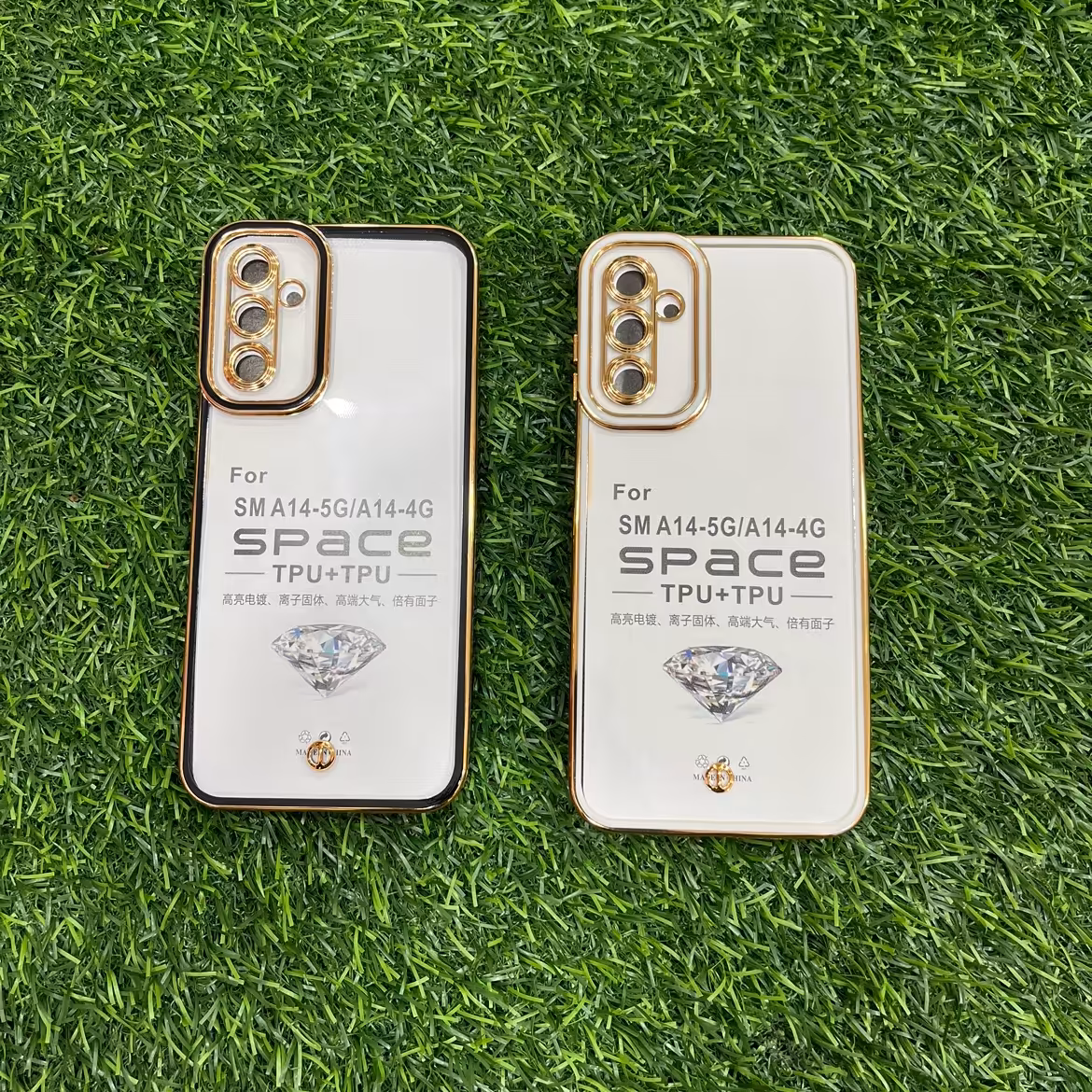 قاب شفاف دور رنگی مناسب برای گوشی سامسونگ A14