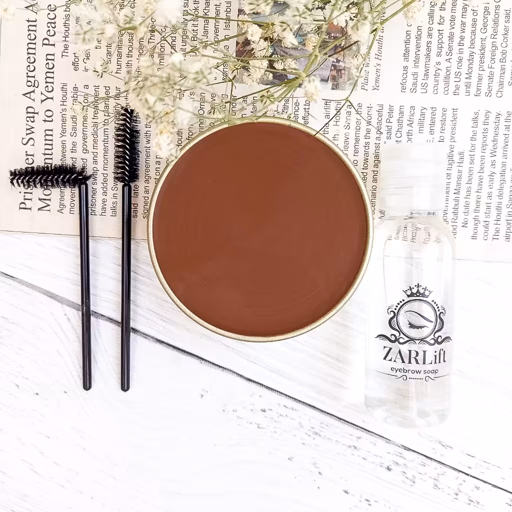 صابون ابرو رنگ قهوه ای روشن(Light Brown) 50 گرمی زرلیفت