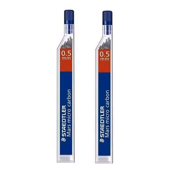 نوک مداد نوکی استدلر مدل Mars Micro Carbon قطر نوشتاری 0.5 میلی متر بسته 2 عددی