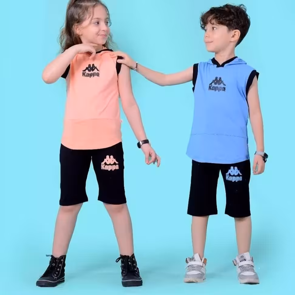 ست اسپرت تاپ و شلوارک برای 2تا9 سال با ارسال رایگان 