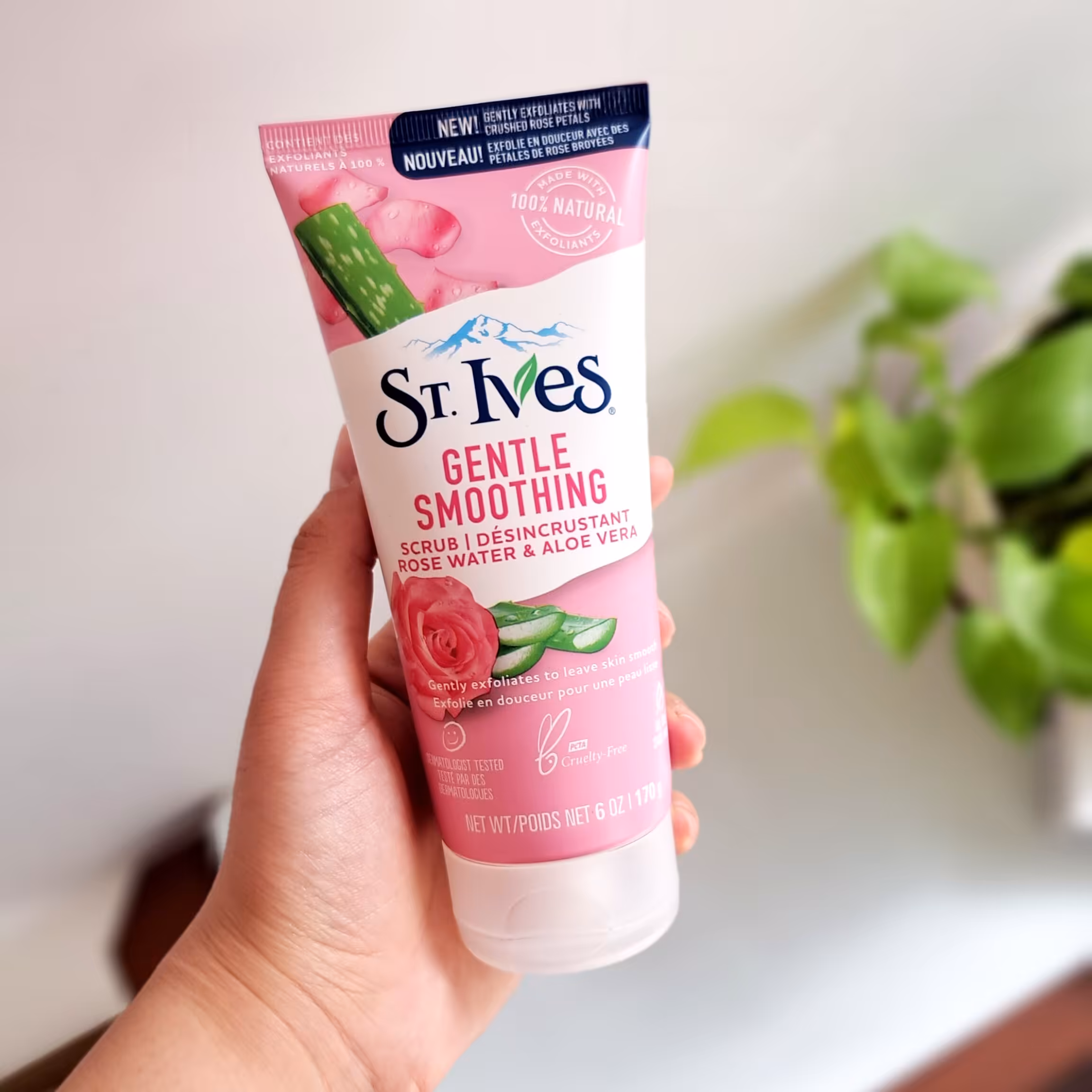 اسکراب گل رز و آلوئه ورا سینت ایوز مدل Soft skin حجم 170 گرم