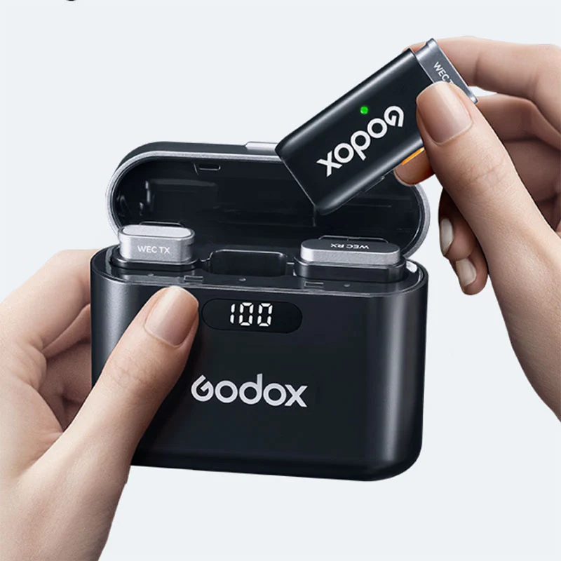میکروفون بیسیم یقهای گودکس Godox WES2 KIT2 Wireless Microphone