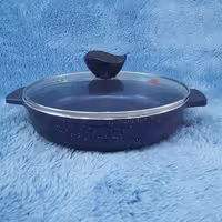تابه 2 دسته گرانیتی سایز 24 پیلو PILAU سرمه ای