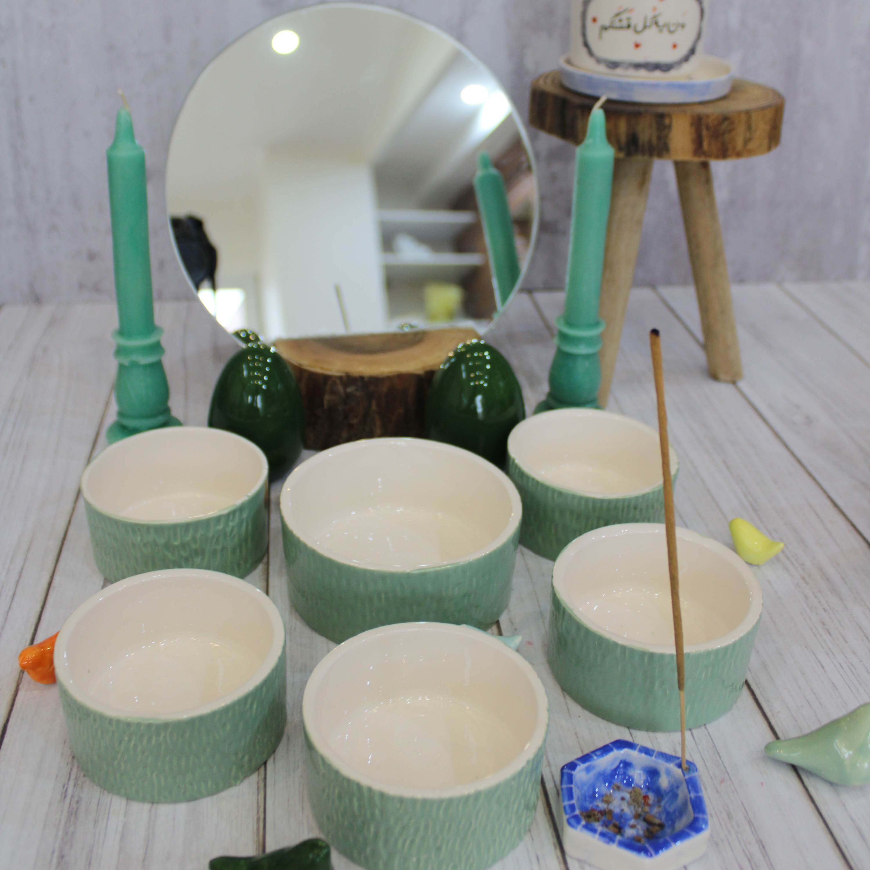 هفت سین کامل سبز ابی