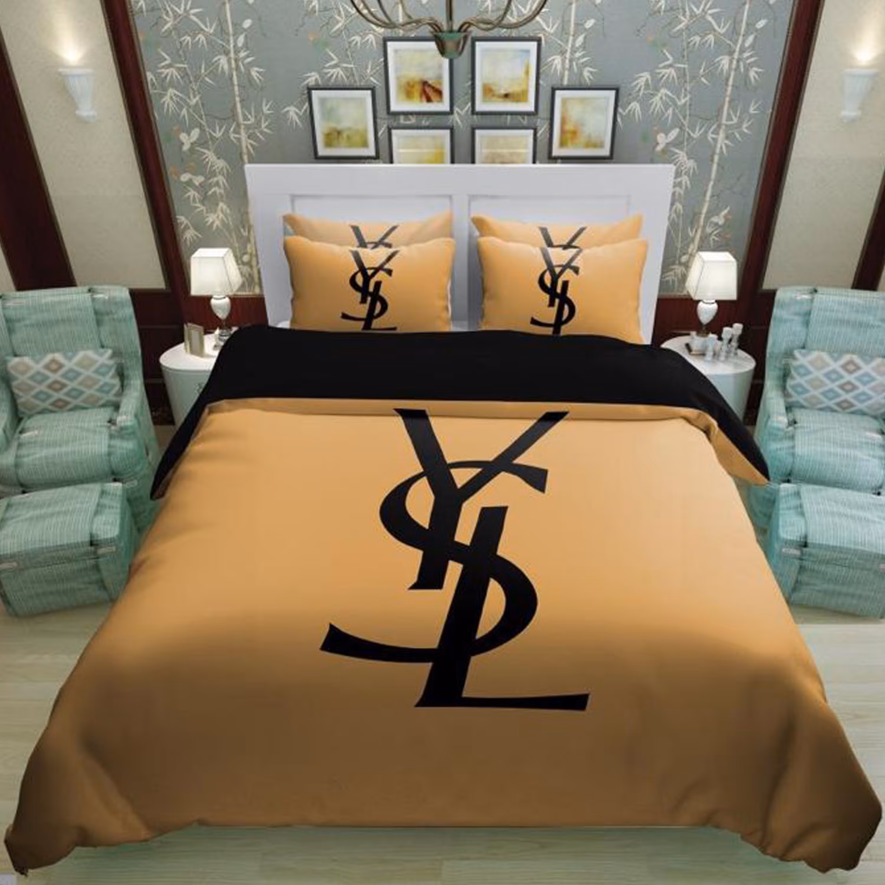 سرویس روتختی 1 نفره تنسل چاپی برندترک لند (Turk Land)  کد rs 100