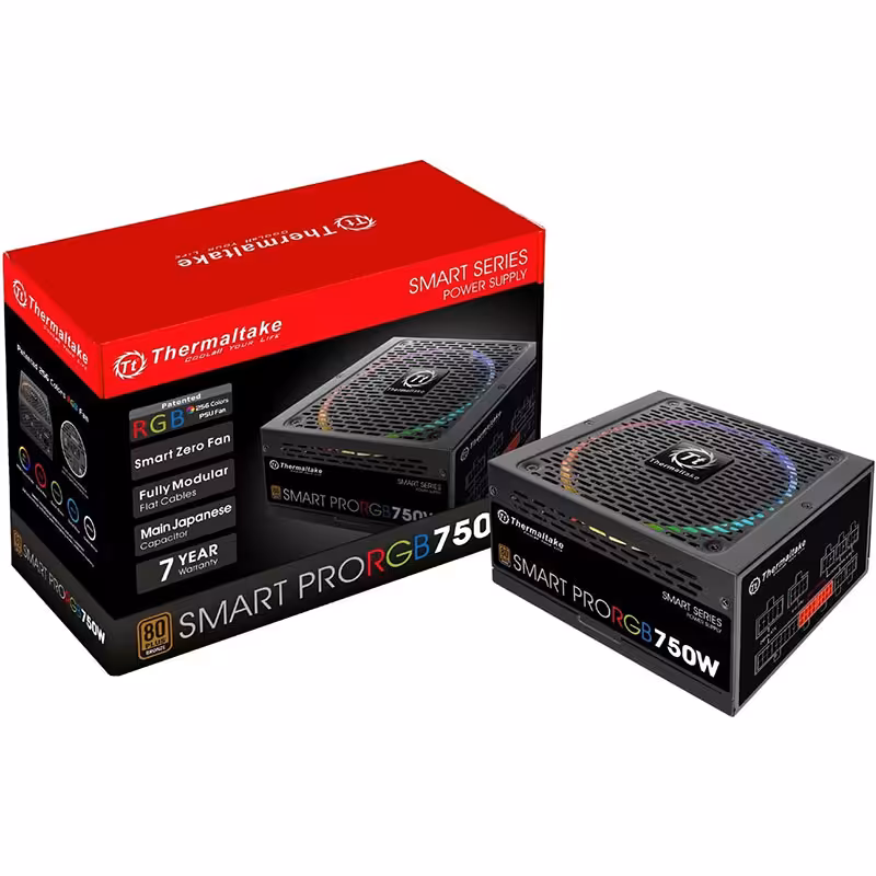 قیمت و خرید پاور 750 وات thermaltake مدل Smart Pro RGB 750W Bronze