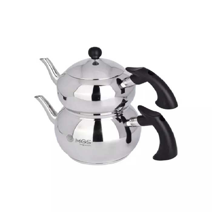 کتری و قوری لوله دار 2.2 لیتری با دسته باکالیت برند ام جی اس MGS کد کالا K41019