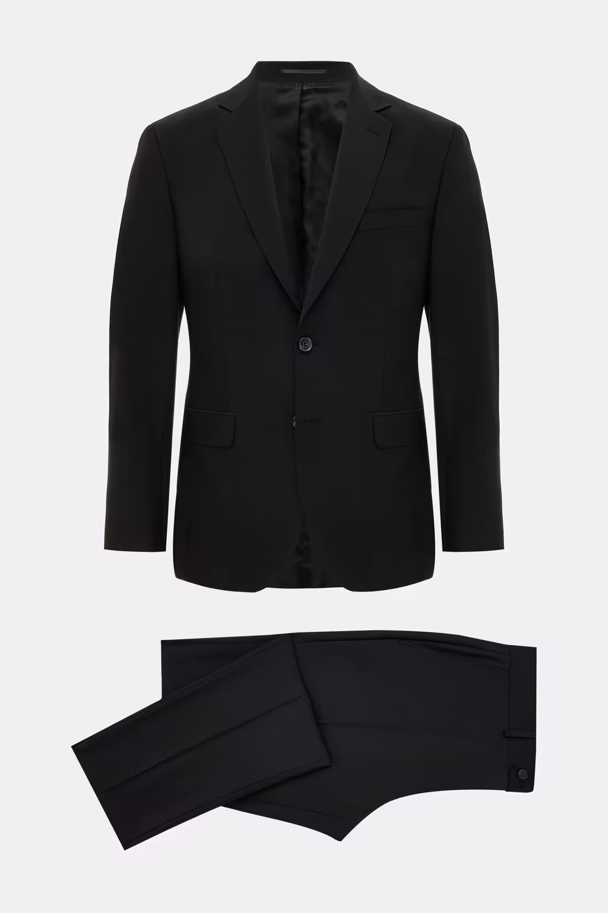 کت وشلوار مشکی مردانه و شلوار دکمه سیاه W Collection