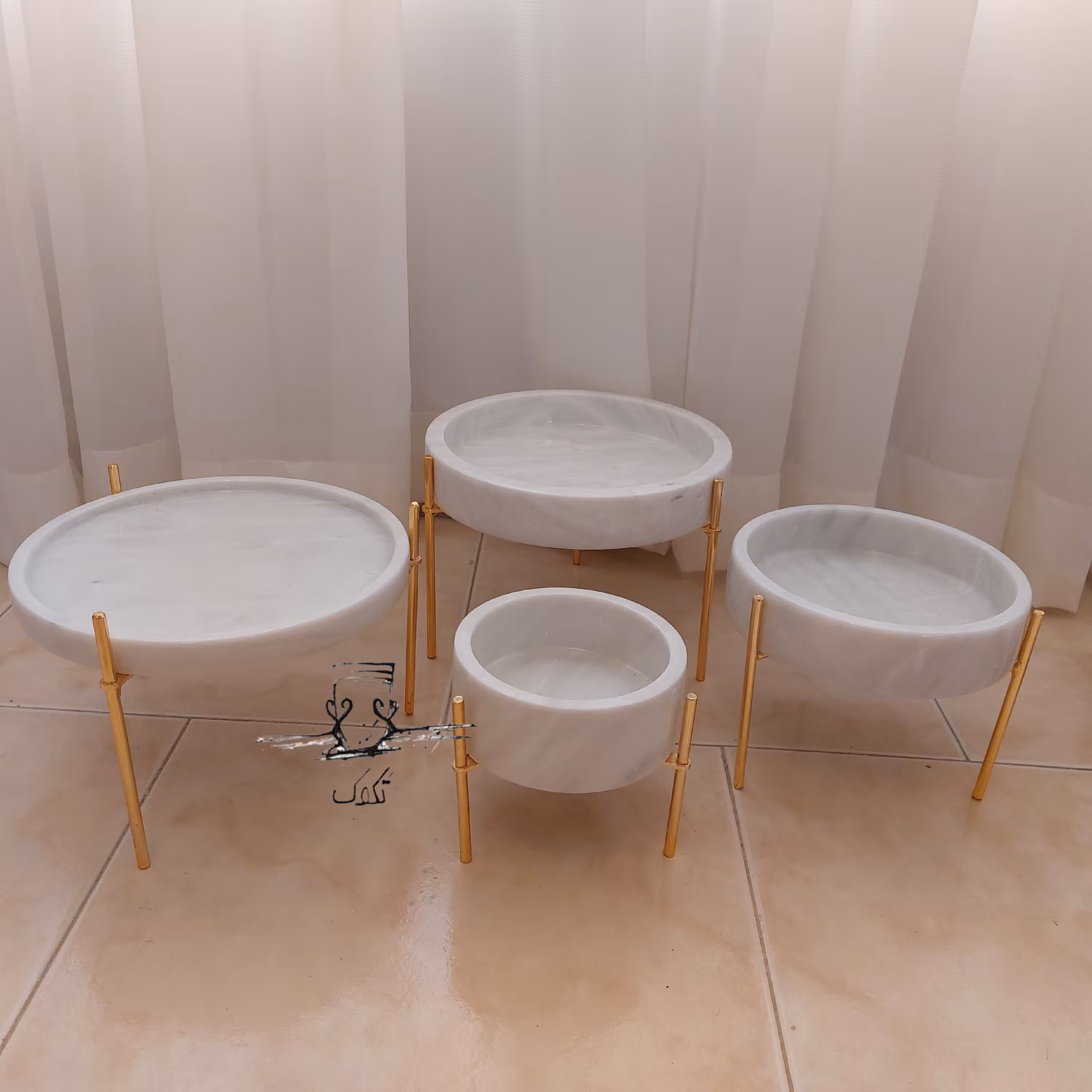 ست 4تیکه پذیرایی سنگی