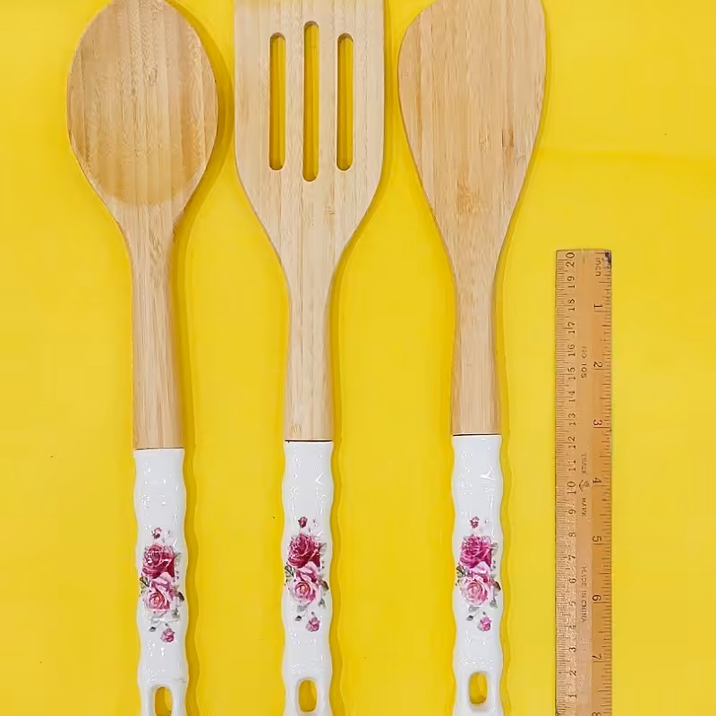 کفگیر و ملاقه  بابمو دسته اکرولیک 