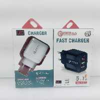 آداپتور و کلگی شارژر دو پورته فست شارژ با نمایشگر