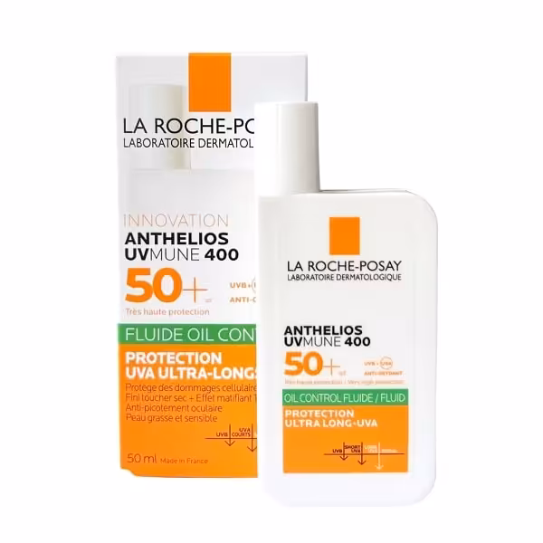 فلوئید ضد آفتاب لاروش پوزای La Roche Posay مدل fluide oil control حجم 50 میل | مناسب پوست چرب
