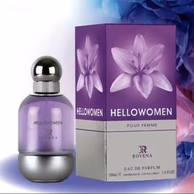 عطر ادکلن زنانه هالووین بنفش روونا فرانسه - ماندگاری و پخش بو عالی - رایحه خنک و شیرین