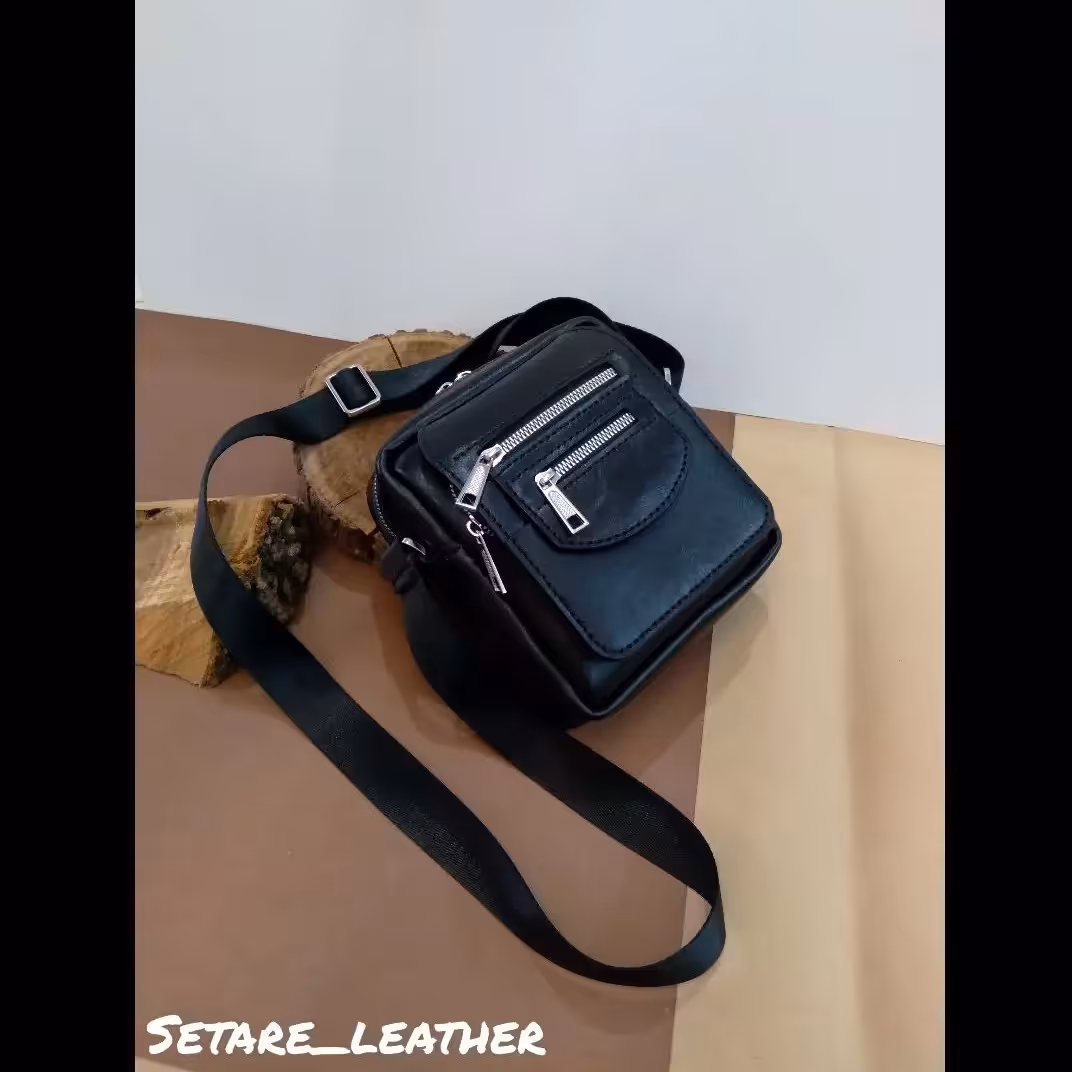 کیف چرم دستدوز  با چرم گاوی