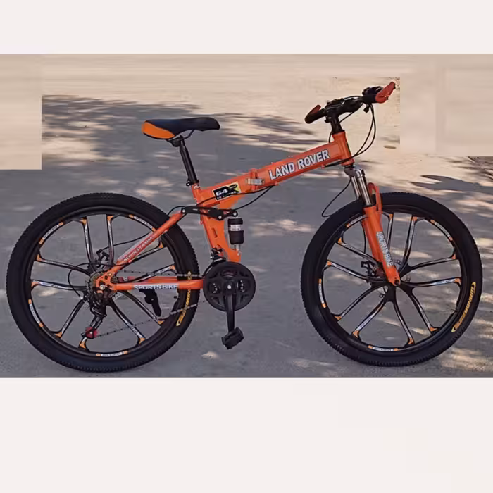 دوچرخه لاندرور -LAND ROVER  تاشو سایز 26 رنگ خاص پسند نارنجی  