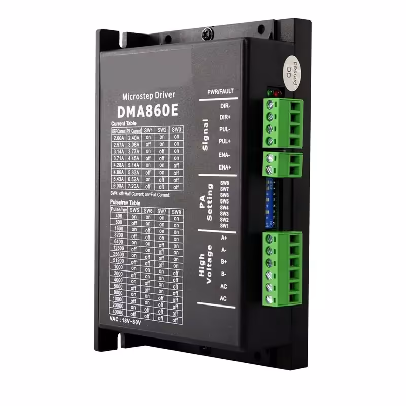 درایور استپر موتور برند لیدشاین (Leadshine) ساخت چین 7.2 آمپر مدل DMA860E