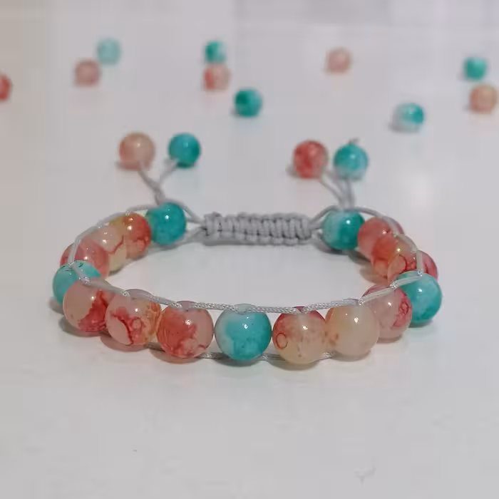 دستبند  بافت دوطرفه با بند کشویی در سه رنگ مختلف