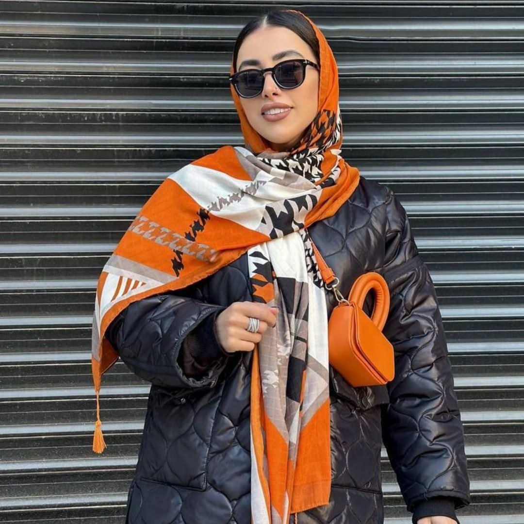 شال منگوله دار موهیر بارگه های ابریشم 