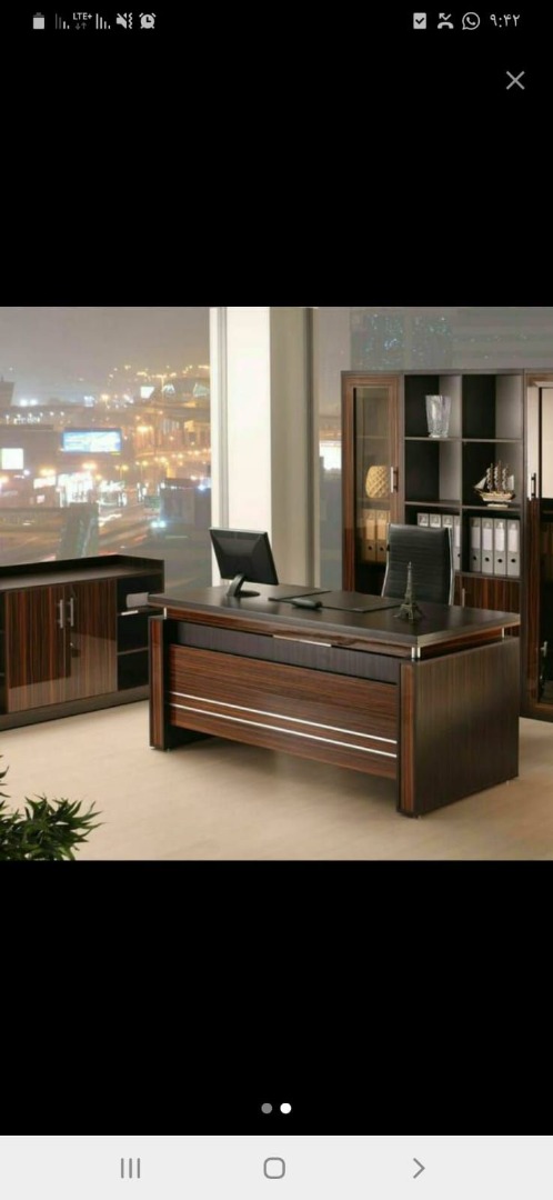 میز اداری طرح باکس خور گلس