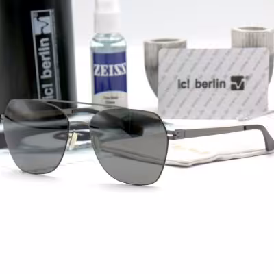 عینک آفتابی خلبانی تیتانیومی آیس برلین ic! Berlin 0111 UV400 POLARIZED