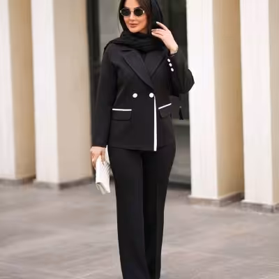 ست کت شلوار مشکی