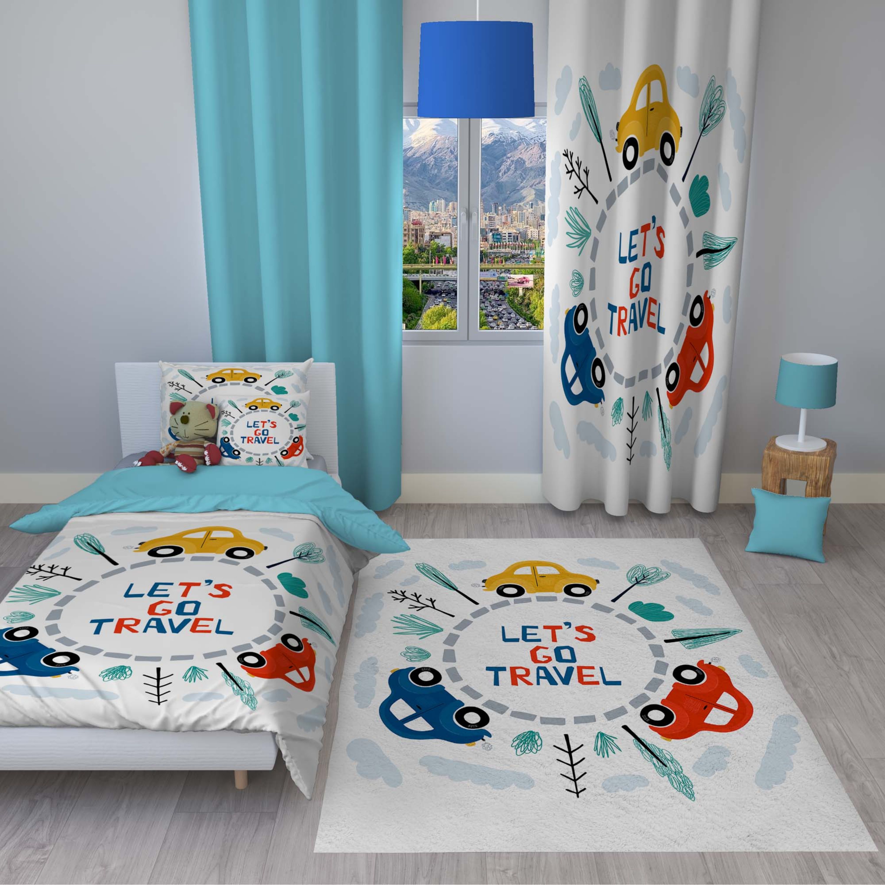 سرویس روتختی مدل c116 یک نفره 4 تکه سایز 140x230