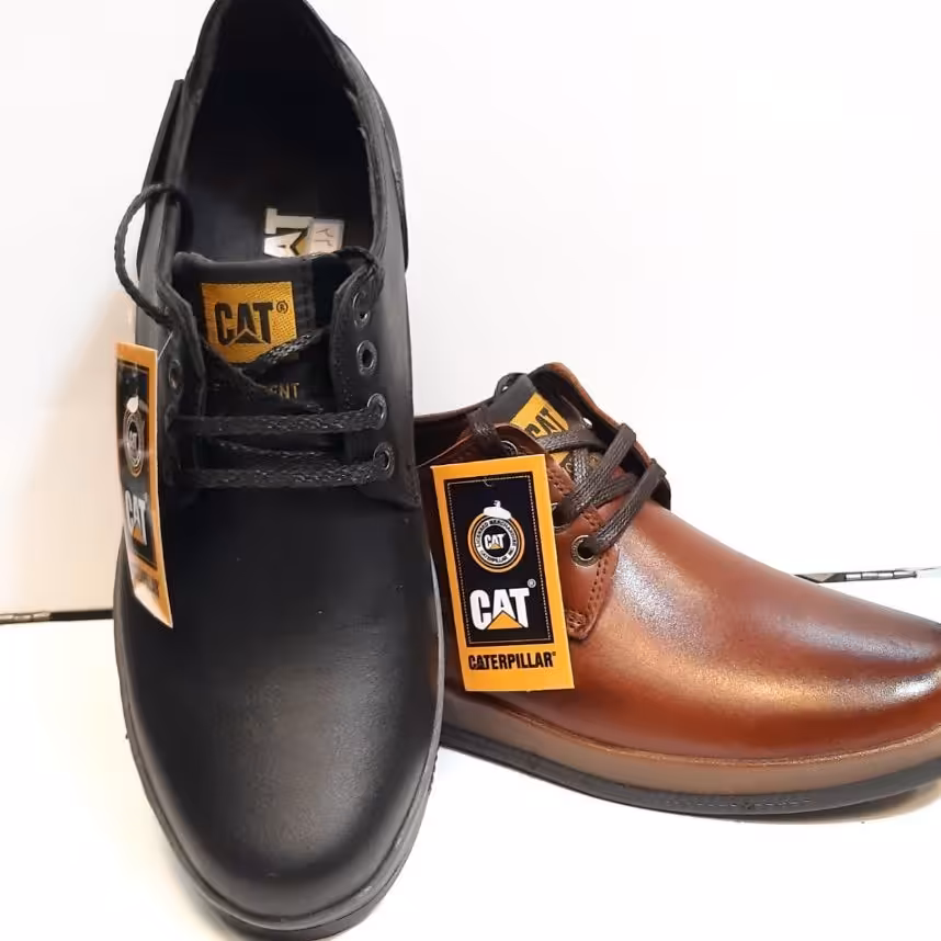 کفش چرم مردانه بندی مدل cat