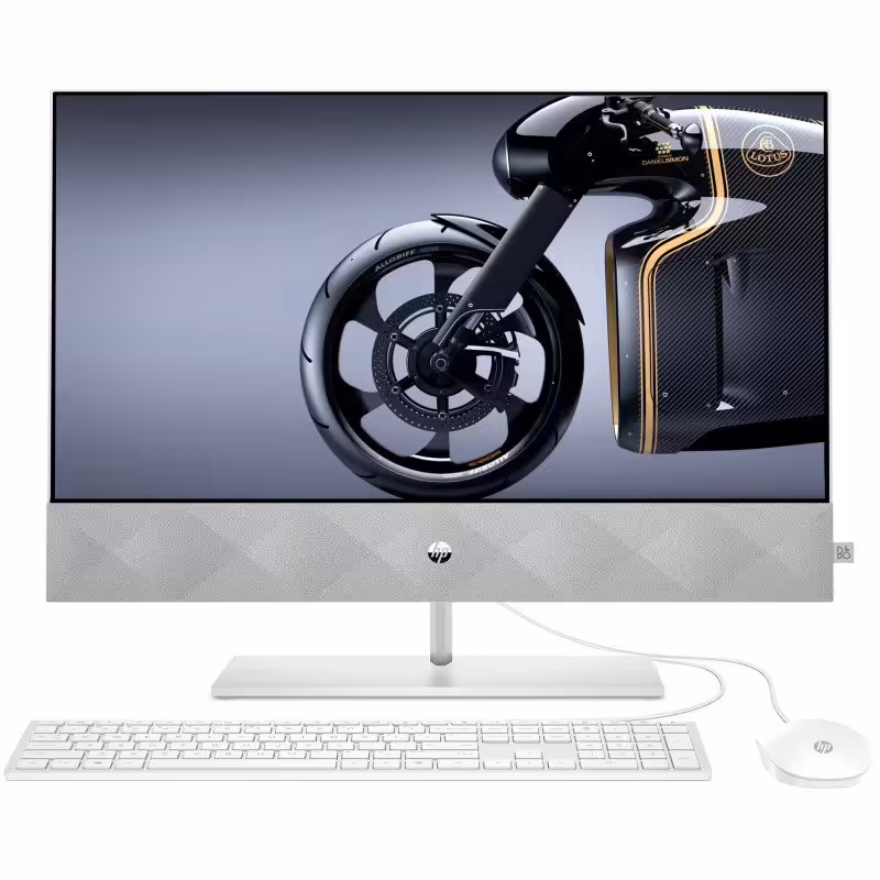 کامپیوتر All In One اچ پی 27 اینچی مدل Pavilion 27 D1056 - B پردازنده Core i7 رم 16GB حافظه512GB SSD 2TB HDD گرافیک 4GB لمسی