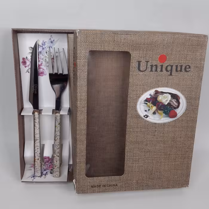 کارد چنگال یونیک آلمانی مدل اکلیلی 