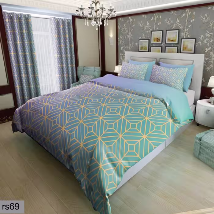 سرویس روتختی 2 نفره تنسل چاپی برندترک لند(Turk Land) rs 69