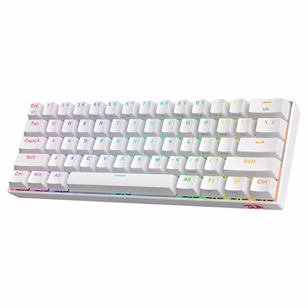 کیبورد گیمینگ ردراگون Redragon K617 FIZZ 60% Wired RGB White