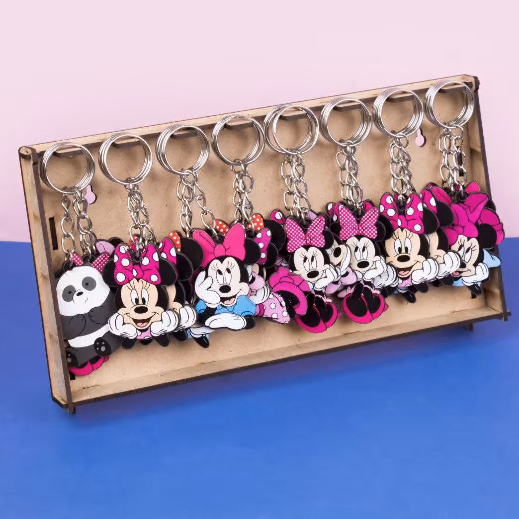 فانتزی جاکلیدی چوبی پک 24 عددی  سری میکی موس