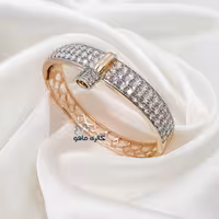 دستبند النگویی ژوپینگ مدل قفل دار کد DAXP670 رنگ ثابت و ضدحساسیت