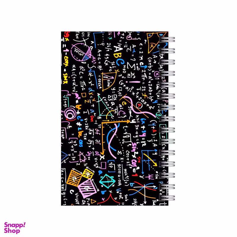 دفترچه یادداشت ۶۰ برگ مدل to do list طرح ریاضی و هندسه کد 3095135