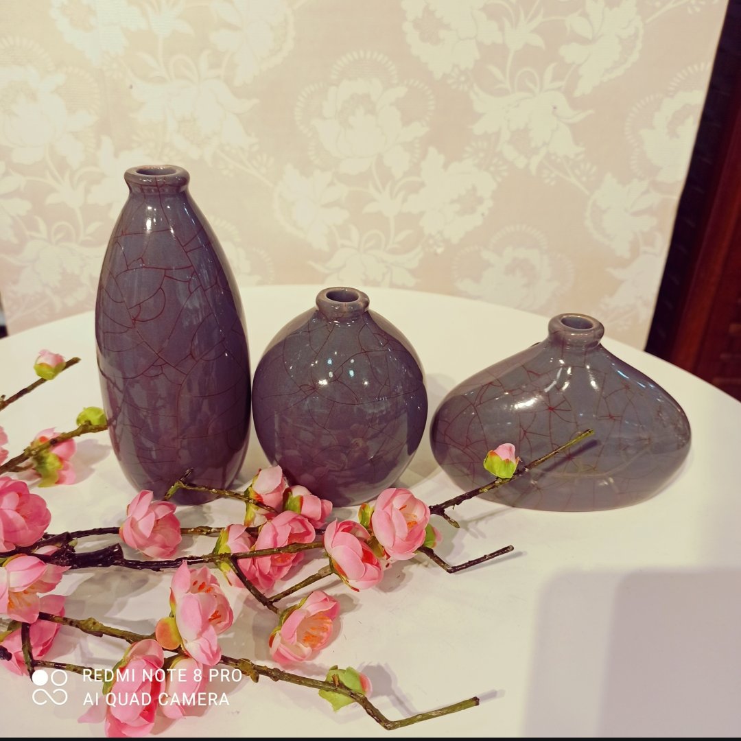 گلدان سرامیکی سه تیکه