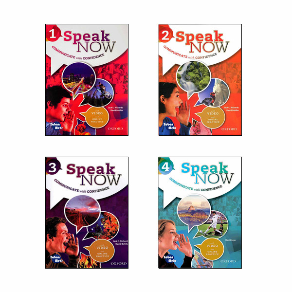 کتاب speak now اثر Jack C Richards and David Bohlke انتشارات زبان مهر 4 جلدی
