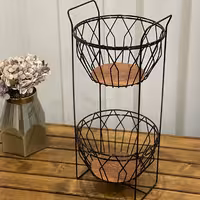 جا پیازی 2 طبقه گرد مشکی