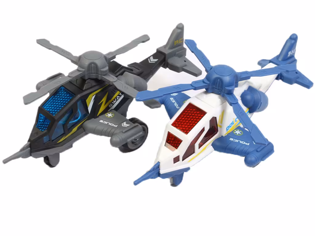 هلی کوپتر پلیس قدرتی موزیکال و چراغ دار اسباب بازی