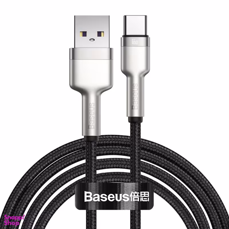 کابل تبدیل USB به USB-C باسئوس مدل Metal Data cable 66W طول 2 متر