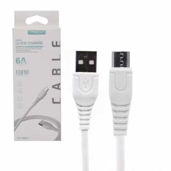 کابل اندروید 6 آمپر طول 1 متر ترکا (Treqa) مدل CA-8641

