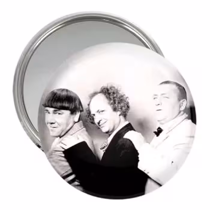 آینه جیبی خندالو مدل سه کله پوک The Three Fools کد 10055